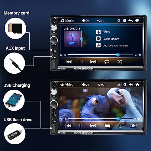 Radio para auto AMprime con pantalla táctil 7 pulgadas Bluetooth miniatura 6