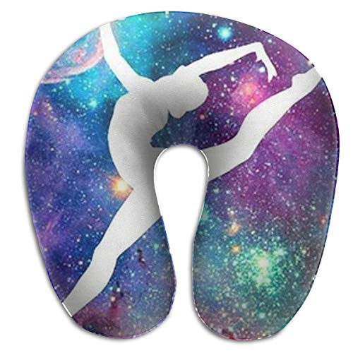 Bargburm Funny Galaxy Gymnastic Travel Pillow， U-Shaped Soft Comfortable Memory Foam Neck Pillow