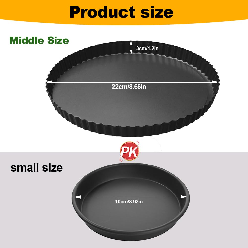 Moule à tarte et quiche, 22,9 cm, revêtement anti-adhésif et à dégagement rapide, moule à tarte, quiche ronde Moule à tarte et quiche, 22,9 cm, revêtement anti-adhésif et à dégagement rapide, moule à tarte, quiche ronde