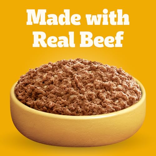 Image of Pedigree Chopped Ground Dinner Wet Dog Food Pouches, Bacon and Filet Mignon Flavor, 3.5 oz. Pouches (16 Count, Pack of 1)