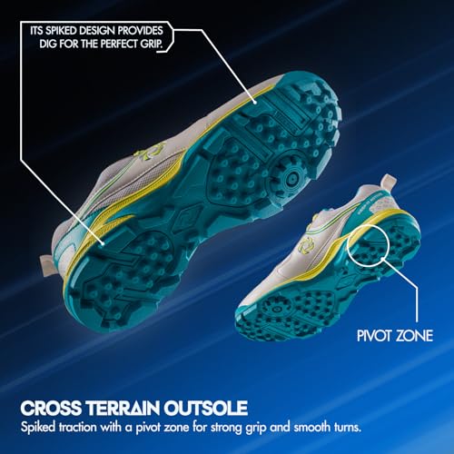 Image of SOLPRO Power Max Cricket Shoes | Cross Terrain Traction | Smooth Pivot Zone Movement | Lightweight Cushion Midsole | Breathable Airflow Upper