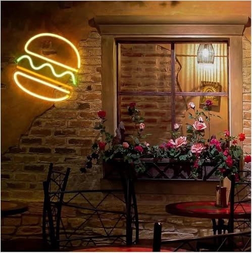Néon Hamburger Multicolore Éclairage LED Haute Luminosité - 2