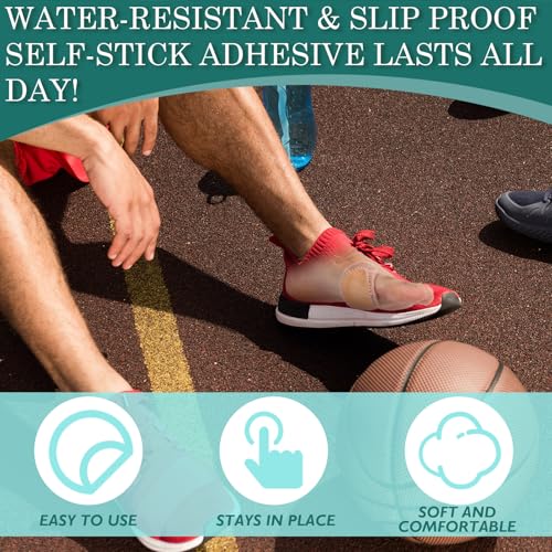 Image of Cutecrop 24 Pcs Foot Bunion Cushion Protector Pads Callus Toe Cushion Pad Corn Mat Patches Shoe Accessories for Women Men Wear with Shoes