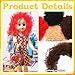 Halloscume 7 oz Curly Doll Hair for Crafts Christmas Curly Doll Hair Assorted Colors Black Brown Red and Blonde Fake Wig for Dolls Making Puppets Arts Crafts Classroom Projects Crafting Halloween