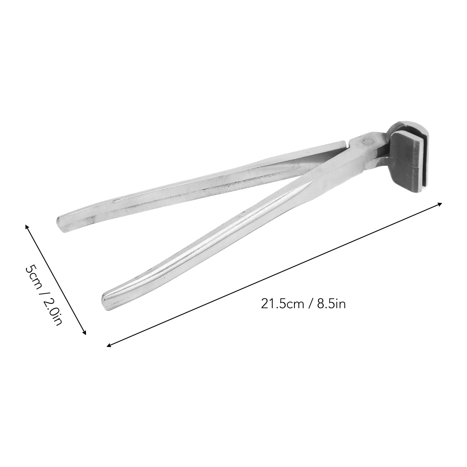 Fdit Pince à Bec courbé pour le Travail du Cuir, Pince de Réglage des Bords du Cuir, Outils Professionnels en Acier Inoxydable pour le Bricolage