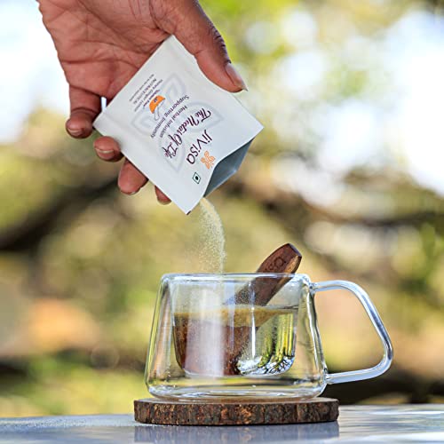 Image of JiViSa The Nectar of Life Herbal Tea for Cold, Cough and Immunity (20 Cups) Kadha with 13 Powerful Herbs, Daily Ayurvedic Tea, Sugar-Free, No-Preservatives Instant Tea Powder Mix Nutraceutical