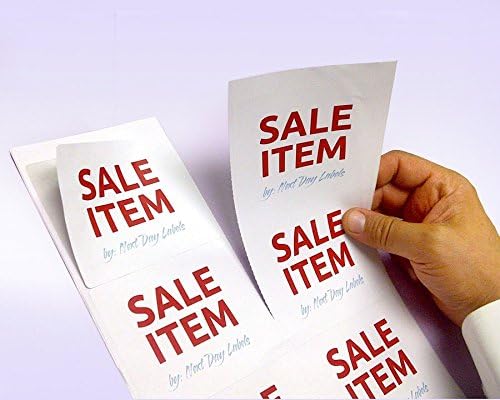 Blank White Permanent Adhesive Labels for Laser/Ink Jet Printer (4" x 3-1/3" - 6 Per Page | 300 Labels)