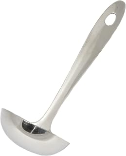 Chef Craft 8-Inch Stainless Steel Serving Ladle - Durable, Dishwasher Safe for Soups Gravy Sauces