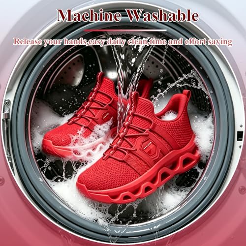Image of VITUOFLY Boys Girls Sneakers Kids Mesh Lightweight Running Tennis Shoes