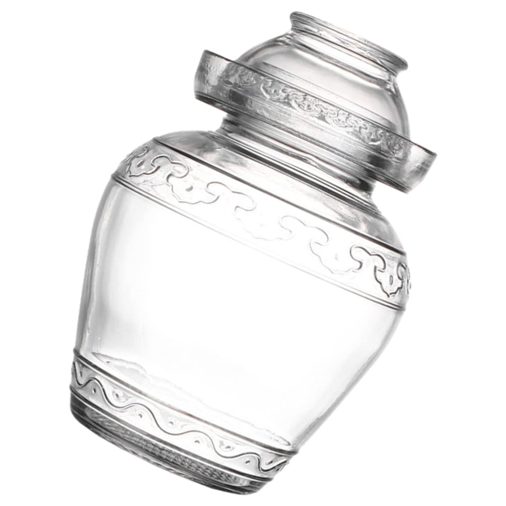 Vaguelly 2.5L Pickle Jar Glass Kimchi Jar Fermentation Kit for Vegetable Fermenting Pickling