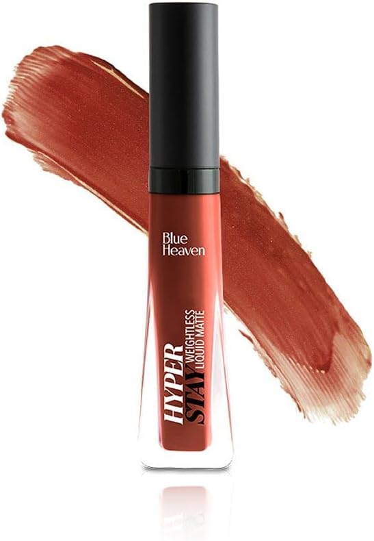 Hyper Stay Weightless Liquid Matte Lipstick | Long-lasting & Smudge Proof | Non-Transfer Matte Lipstick for Women| GarnetBrown-13 | 6ml