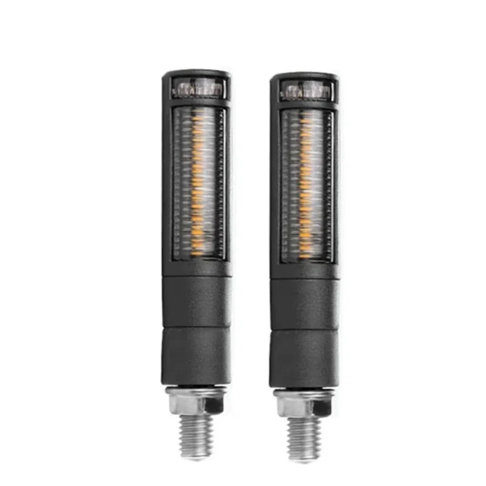 Indicatori Di Direzione Universali Per Motociclette 12V M10 Indicatori Luminosi Lampeggiatore Ambra Lampada Lampeggiante Lampade Dei Freni Che Scorrono(White,2pcs)