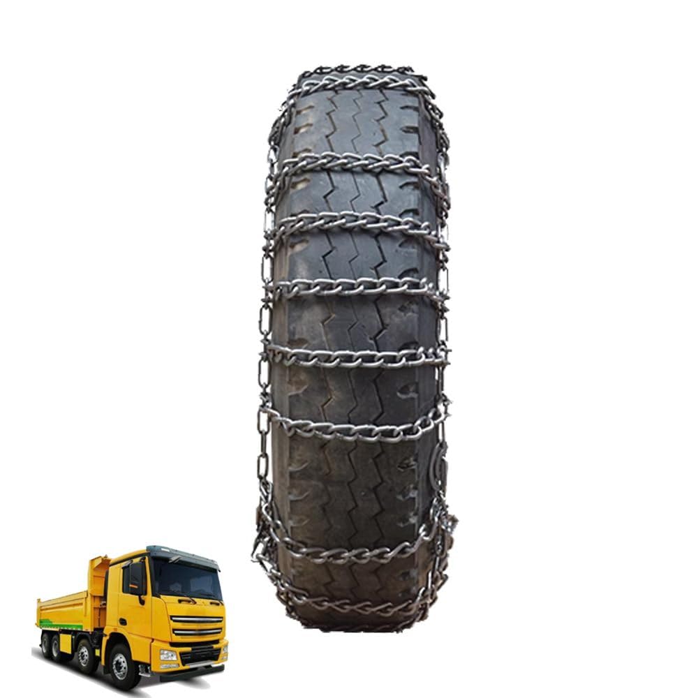 Car Tire Chains Snow Chains for Semi Trucks Snow Chains for Car Tires Universal Metal Tire Chains for SUV Trucks Pickup Trucks Semi Trucks Van Dually Trucks ATV Light Truck 9mm 2pcs 295/70R22.5