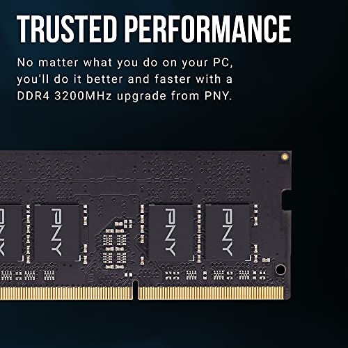 Image of PNY Performance 16GB (2x8GB) DDR4 DRAM 3200MHz (PC4-25600) CL22 (Compatible with 2933MHz, 2666MHz, 2400MHz or 2133MHz) 1.2V Notebook /Laptop (SODIMM) Computer Memory Kit - MN16GK2D43200-TB