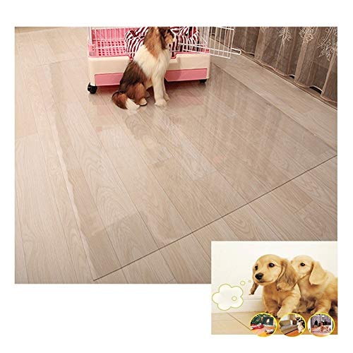 Tapis de bureau transparent PVC protège sol antidérapant 90x160 MINGX - 5