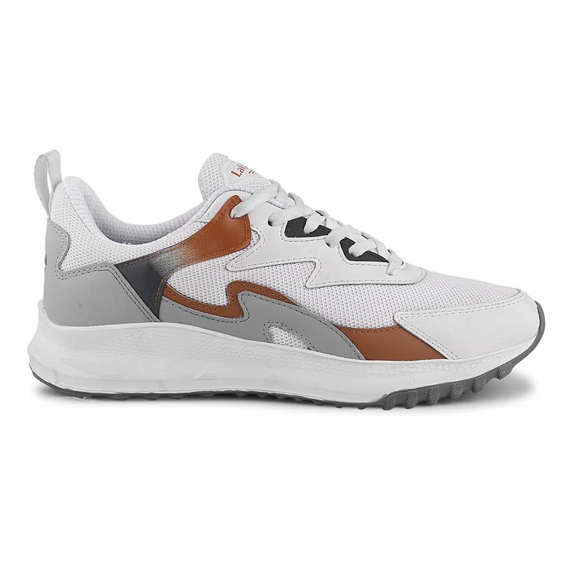 Image of Lakhani aashirwad Men's Sports Shoes | Lightweight Breathable Running Shoes for Men | Flynet Upper, Phylon Sole | Flexible, Comfortable Lace-Up Athletic Shoes