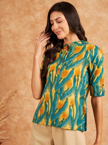 Image of Modeve Women Cotton Top for Summer