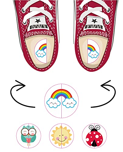 Schuhetiketten zur Unterscheidung rechts links, 20 Paar Aufkleber...