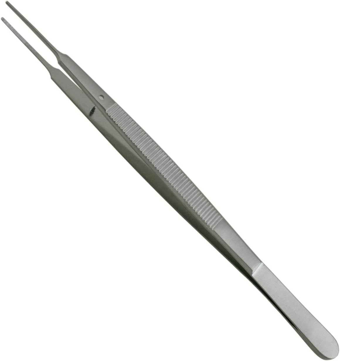 Gerald Dressing Forceps 7" Straight Delicate Serrated Tips - SurgicalExcel
