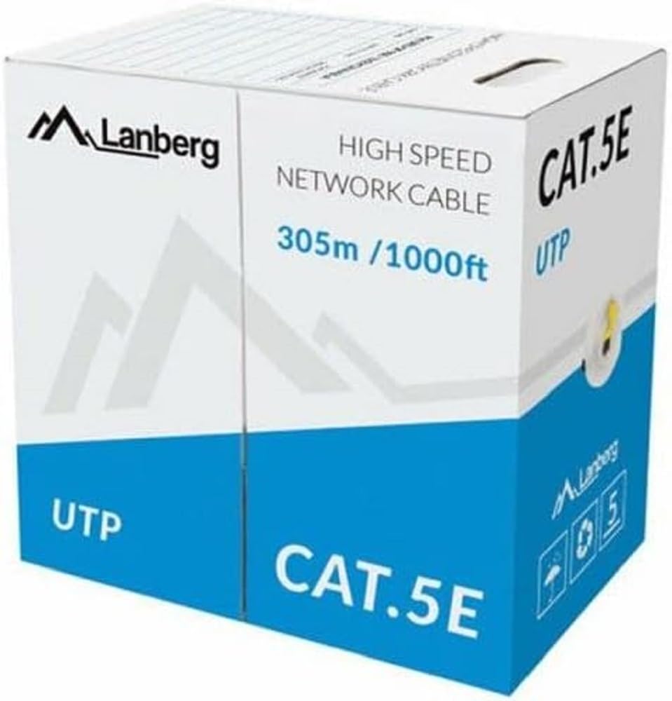 Générique LANBERG CABLE UTP CAT.5E 305M WIRE CCA YELLOW