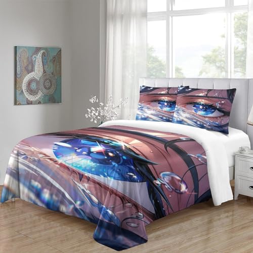 Housse de couette enfant microfibre lit double parure facile à laver