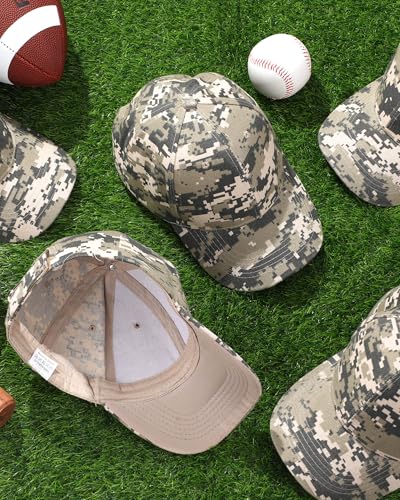 Image of Handepo 24 Pcs Blank Baseball Caps Adjustable Back Strap Unisex Blank Design Caps Plain Unisex Hats for Men Women