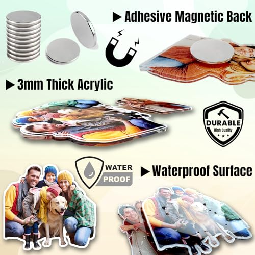 Imán Acrílico Personalizado para Refrigerador 2 pulgadas miniatura 2