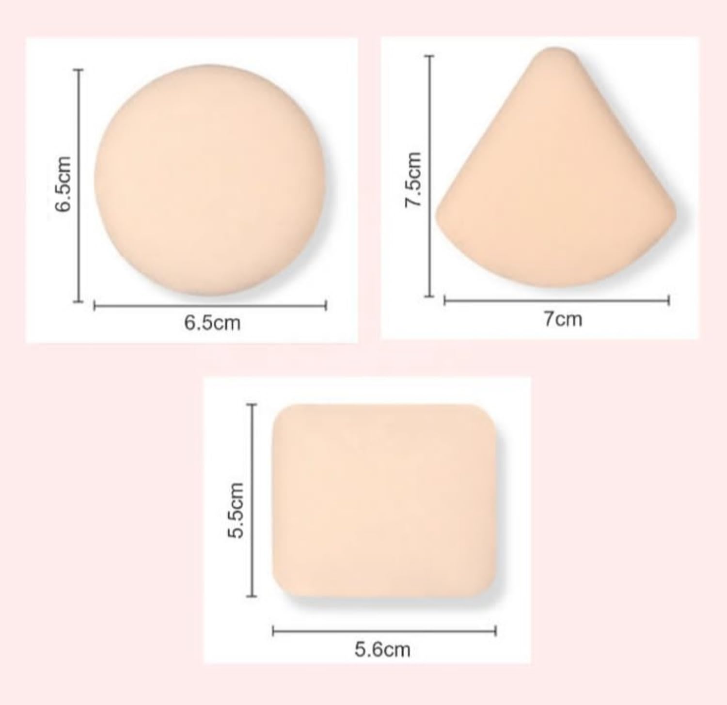 Feelhigh 1 Powder Puff Holder Cases, Travel Beauty Blender Holder Portable Powder Puff Storage Box Clear Small Makeup Sponge Containers Pocket Cosmetic Puff Box (Square) 1