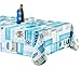 ONY Mantel antimanchas e impermeable rectangular, modelo pescado, turquesa, mantel polivalente interior y exterior, 150 x 240 cm, 8 a 10 cubiertos, mantel Chic & Moderno, R-75330, azul turquesa