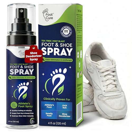 Shoe Deodorizer & Foot Odor Spray – Mint Blast for Smelly Feet | Athlete's Foot Odor Eliminator...