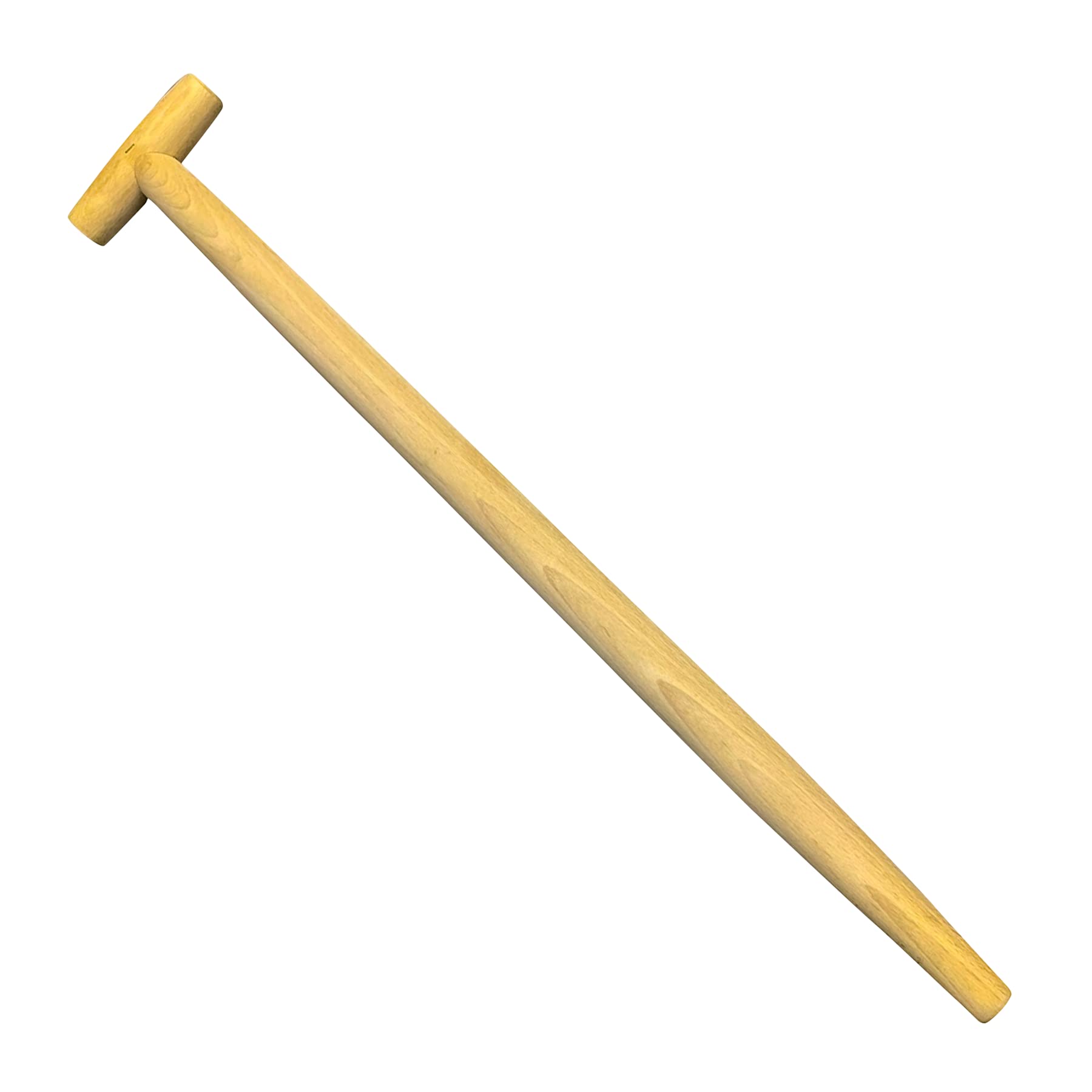 Dapetz ® 28" Wooden Beech Tapered T Handle Spare Replacement Spare T Type Shaft Handles, Hoe Handle, Hickory Axe Handle, Pickaxe Handle, T Handle And Spade Or Fork Handle