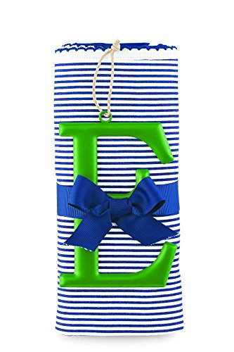 Mud Pie Cotton Receiving Blanket, E/Blue