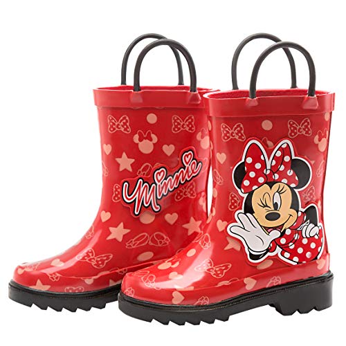 Disney Minnie Mouse and Mickey Mouse Rubber Rainboots - Waterproof - Easy-on - Toddler and Little Kids Sizes - Boys, Girls2