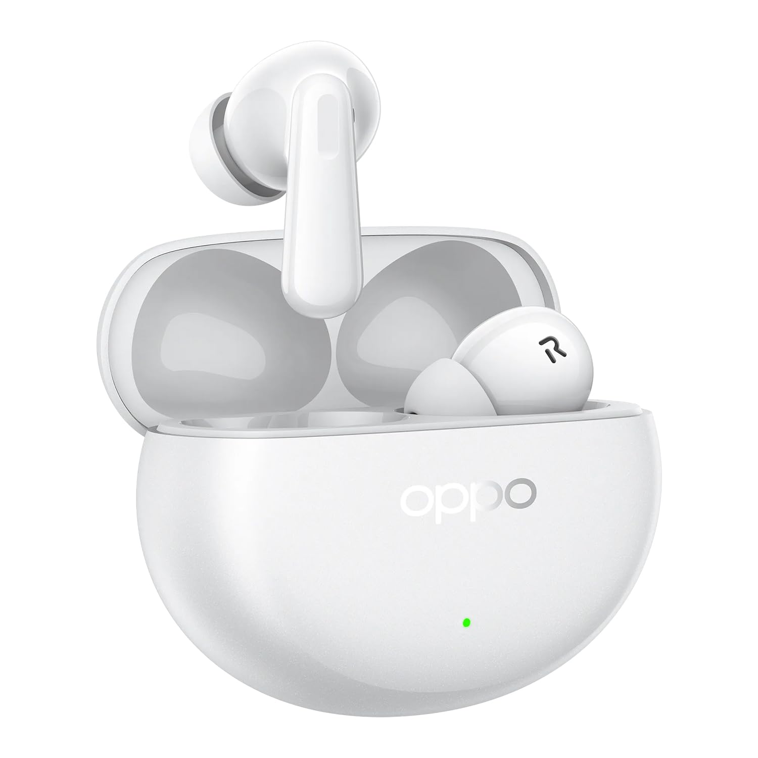OPPO Enco Air4 Pro True Wireless Earbuds, Bluetooth 5.4 In-Ear Headphones Stereo, Hi-Res Audio, 44H Playtime, 49dB Noise Cancelling, Transparency Mode, Triple-Mic System, Deep Bass, IP55, White