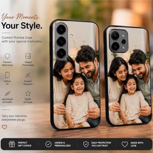 Image of NDCOM for Customised OnePlus 13 Cover | OnePlus 13 Case | DIY Personalised Photo Design | Customized Gift Custom Text Name Printed Metal Case
