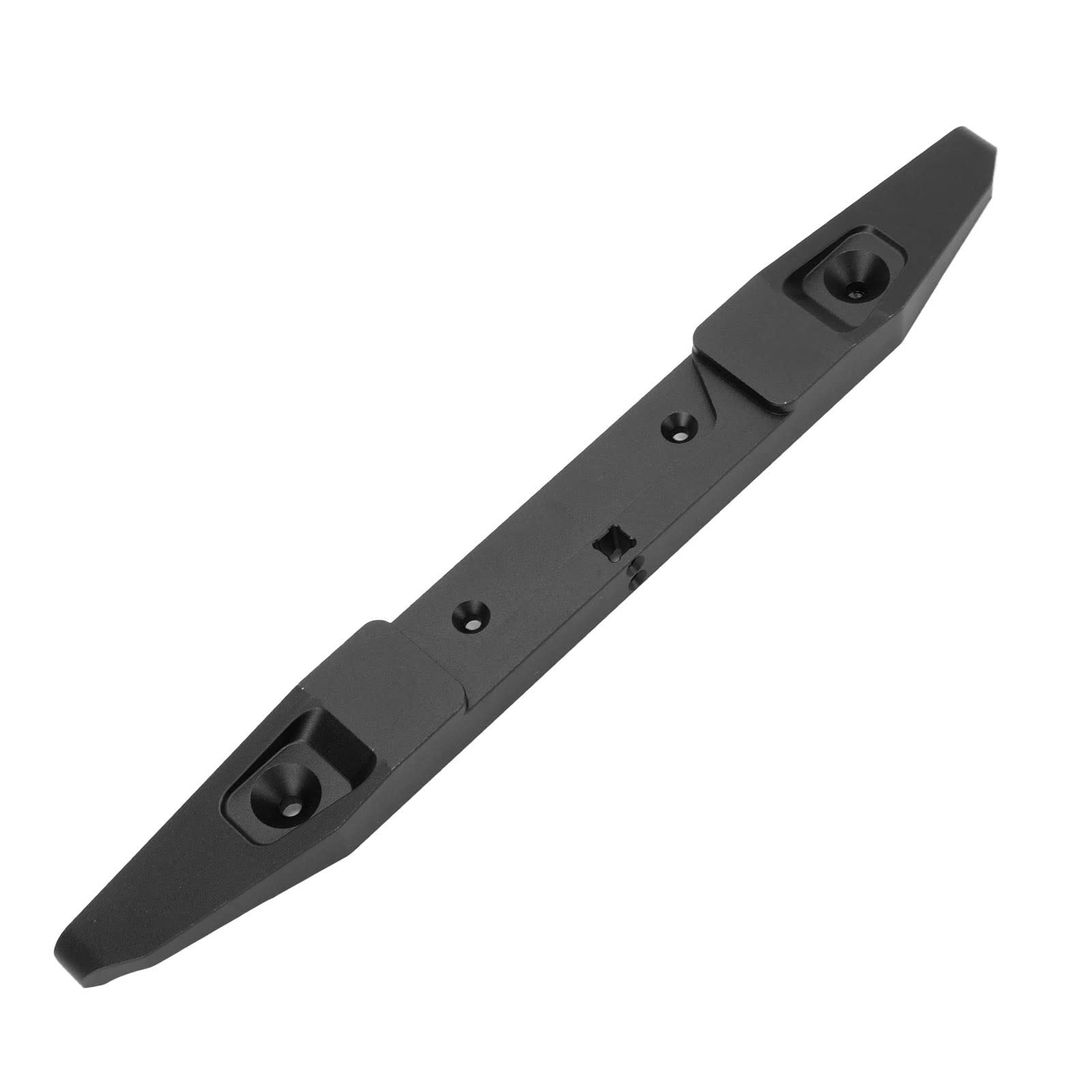 Parachoques de montaje trasero RC, parachoques trasero de aleación de aluminio, piezas mejoradas, accesorios para Axial SCX6 1/6, coche trepador de control remoto (Negra)