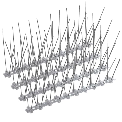 Cia&Co Pinchos Antipalomas Acero Inoxidable Modular Sistema Antipalomas Flexible con Pre-Corte Cada 5 cm – Tira Disuasoria para Balcones, Terrazas, Ventanas, Fachadas y Tejados (10 Metros)