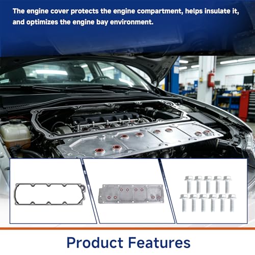 Image of GXYWADY Valley Pan Cover Plate with Gasket Bolts Kit 12598832 12610141 Replacement for 07-13 GM LS2 LS3 Valley Cover LS Gen 4