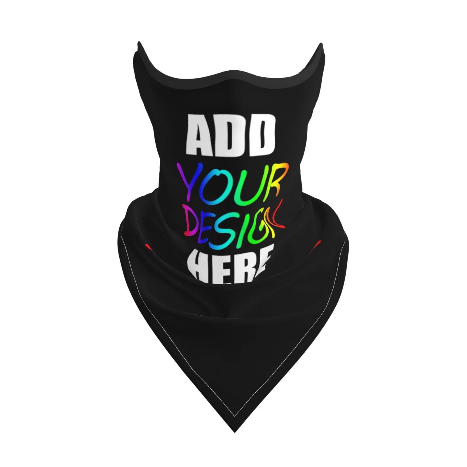 Custom Neck Gaiters Face Scarf Neck Warmer Add Your Photo/Text/Logo Personalized Face Mask Scarf Bandana Balaclava for Men & Women Outdoor