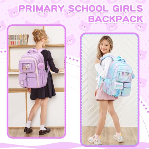 Image of PIG PIG GIRL Kids Backpack for Girls School Bags for Middle School Students Book Bag for Elementary Primary School
