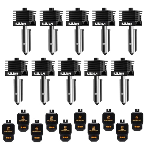 BambooSegD 10�� 0.4mm P2S Hotend Bambu Lab H2D/H2D ���[�U�[�z�b�g�G���h 3D�v�����^�[�����\�m�Y�� �d���X�`�[���m�Y���L�b�g Bambu Lab A1/A1 mini Hotend 3D�v�����^�[���o�@��