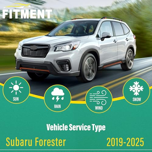 Image of 26 inch 17 inch 14 inch Windshield Wiper Blades Replacement for Subaru Forester 2019 2020 2021 2022 2023 2024 2025 Premium All Weather Front Rear Wipers Set - OEM Quality (Pack of 3)