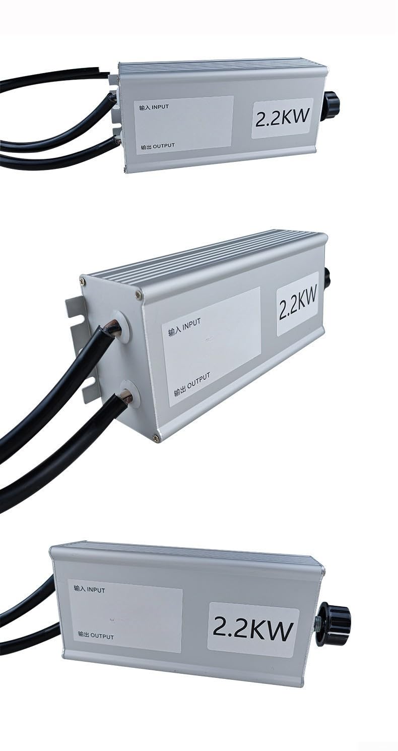 380V Drehzahlregler 2.2KW Stufenlos für Ventilator Aluminium Gehäuse Motorsteuerung 380V 4.0KW Drehzahlregler 380V für Axialventilator Industrie Motorregler 380V 2.2KW Manuelle Knopfjustierung (4kw)