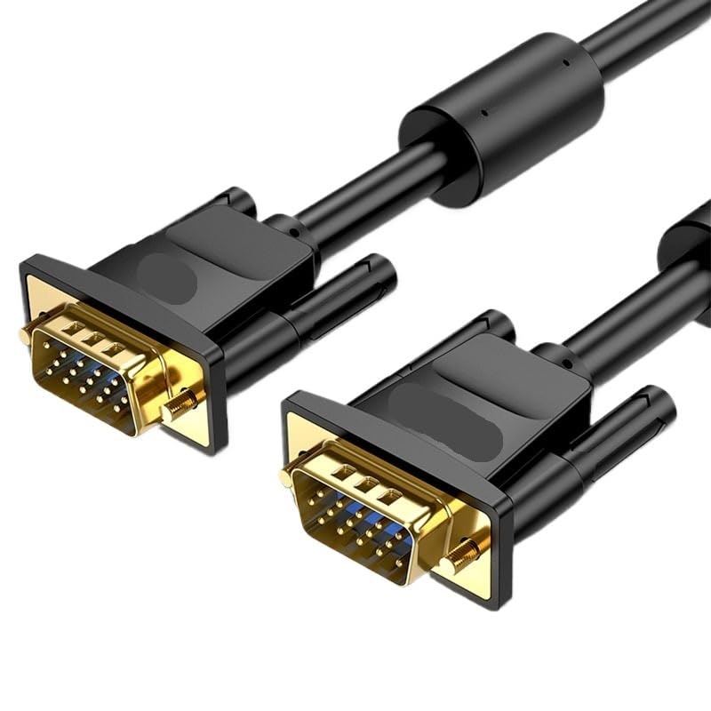 HONGP Cable Male to Male Cable 1080P 1m 1.5m 5m 10m 20m 15 Pin Cord Wire for Computer M>oni>tor Projector(20m)