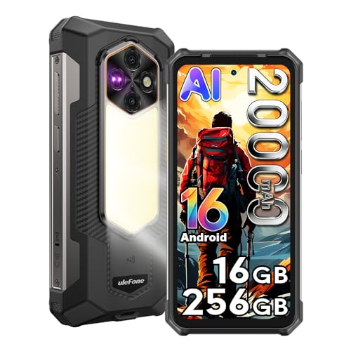 Ulefone Rugking 5 Pro Smartphone Portable Incassable Android 16, 16Go+256Go/2TB Téléphone...