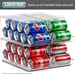 Sorbus Soda Can Organizer for Fridge & Freezer, Stackable with Lid (4 Pack) - Image 5