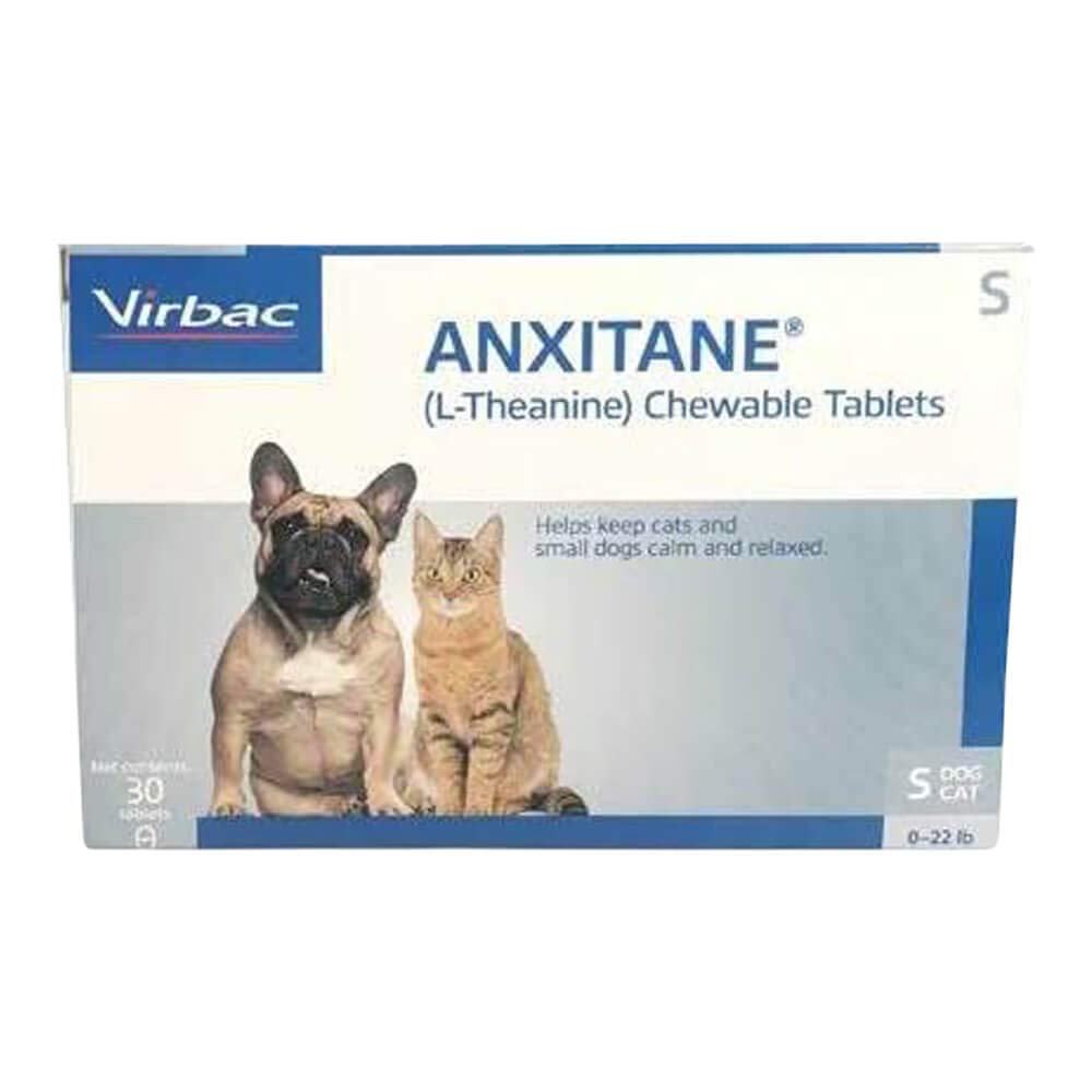 Virbac Anxitane Tablets, Small Dog/Cat, 50mg, 30 Count
