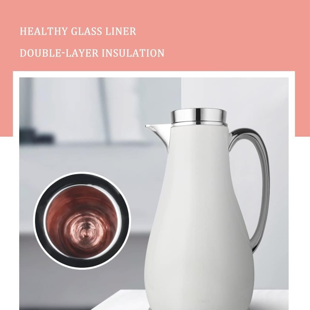 Nowy 1L/33.8OZ thermische koffiekaraf, met glas beklede thermoskan, draagbare reis geïsoleerde karaf, thermische karaf voor thuiskantoor Dzbanek na wodę