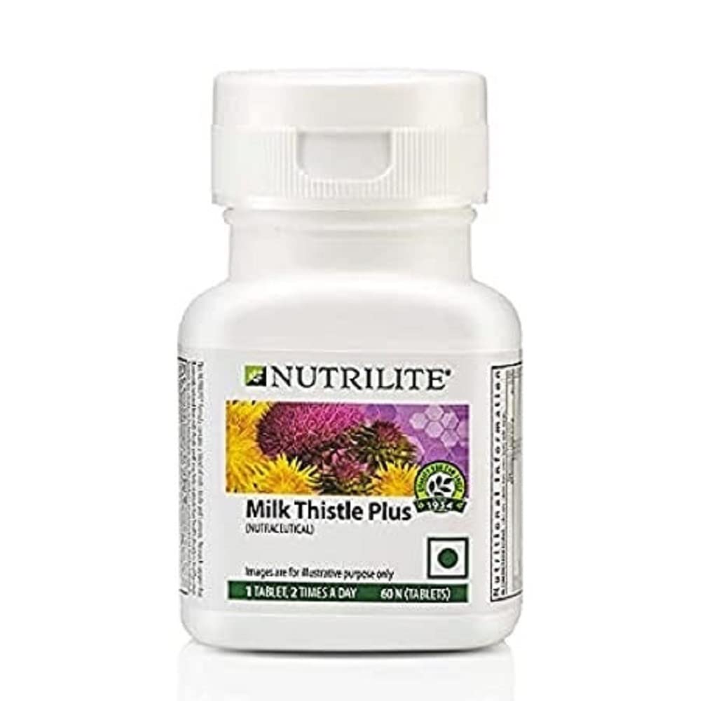 NUTRILITE Milk Thistle Plus 60N Tablets and multicolor hair/head band - COMBO