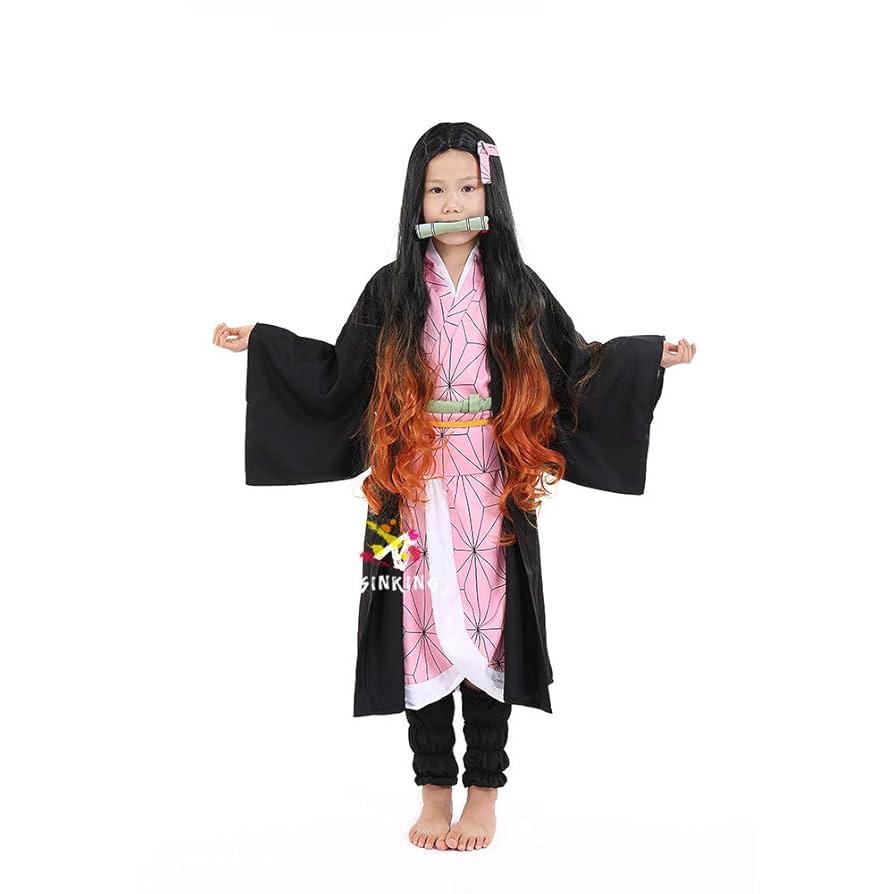 禰豆子　子供　110 サイズ　 鬼滅の刃 衣装 鬼滅の刃 子供用 竈門 禰豆子和服 110-120-130サイズコメントく